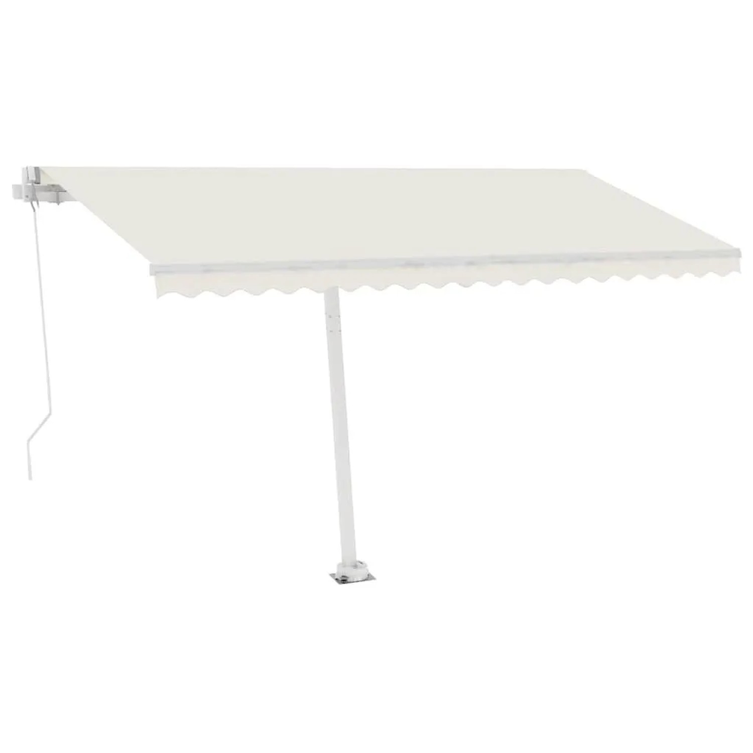 vidaXL Standmarkise Manuell Einziehbar 400x300 cm Creme 3069537 günstig online kaufen