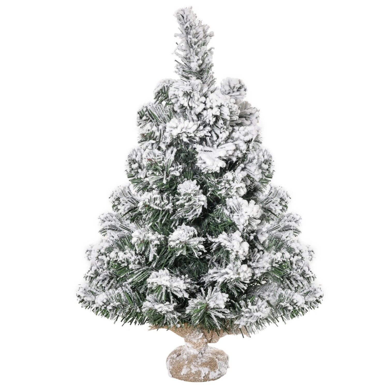 HOMCOM Weihnachtsbaum Kunststoff Polyester 32L x 32B x 60H cm