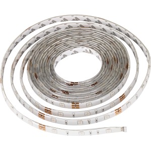 Flexibles 10 m LED-Strip mit Farbwechsler/RGB, aufgerollt.
