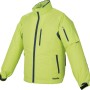 Makita Akku-Klimajacke DFJ212ZM in Gelb, Größe M. Arbeitsjacke mit Reißverschluss und Taschen.