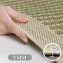 Detailaufnahme: Ayyildiz Outdoor-Teppich Giza 1410 Grün, Sisal-Optik, 3 mm Florhöhe.