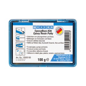 WEICON Epoxydharz-Kitt 100g in Dose, Universal-Reparaturmasse für Dichtungen.