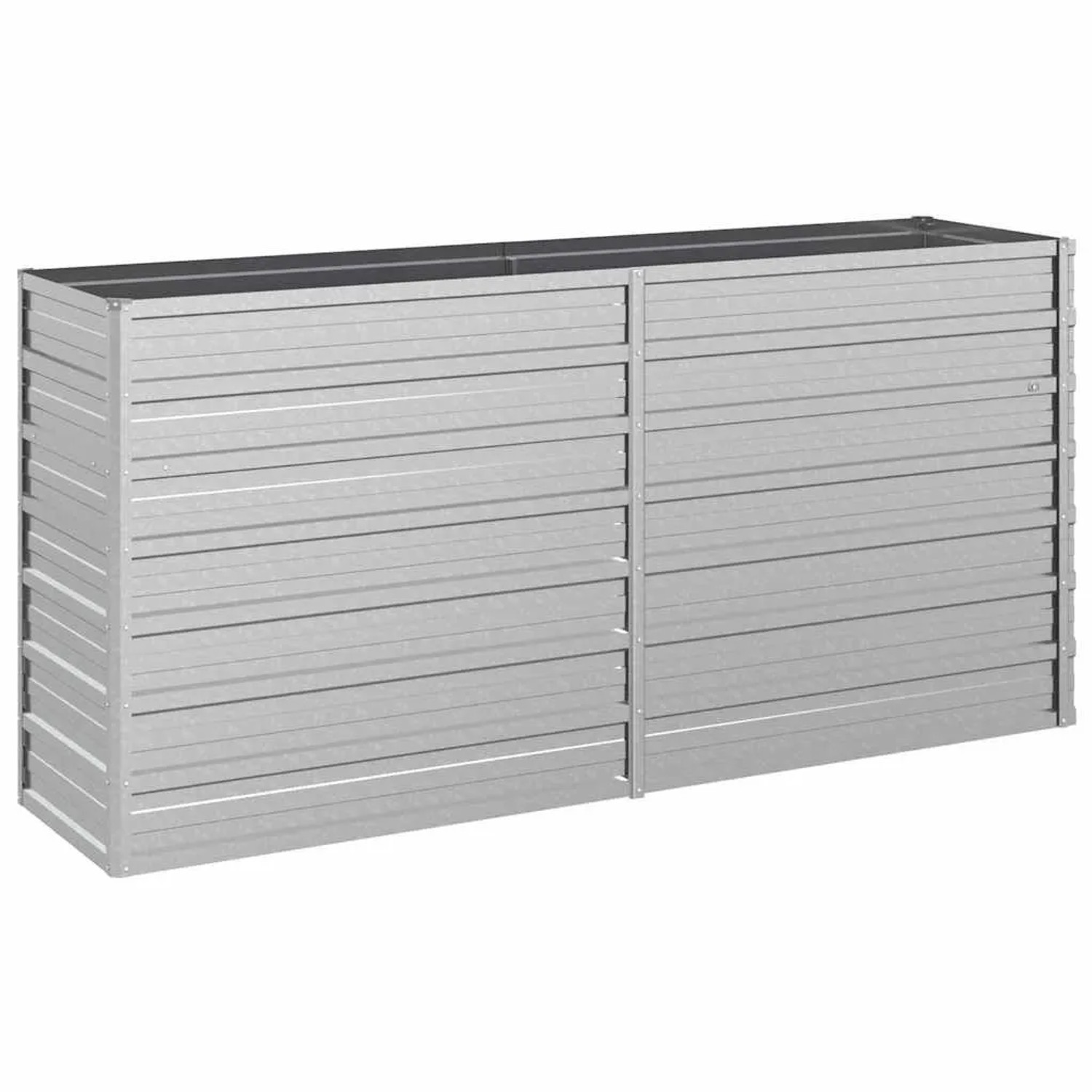 Furnicato Garten-hochbeet 160x40x77 Cm Verzinkter Stahl Silber