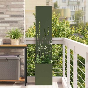 vidaXL Garten Sichtschutz-Leinwand Olivgrün 32 x 140 cm 876395