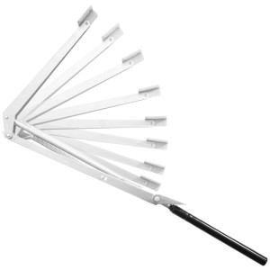 Tectake Fensteröffner für Gewächshaus, temperaturgesteuert, silberfarben.