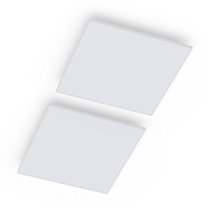 Zwei weiße Klarstein Infrarotheizstrahler für die Decke, 350W, als Set.