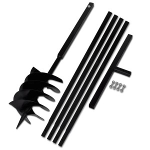 vidaXL Erdbohrer mit Griff 200 mm Verlängerungsrohr 5 m 270535