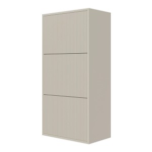 Selsey Schuhschrank Veldio Hängend mit Rillenfront Greige 50 cm
