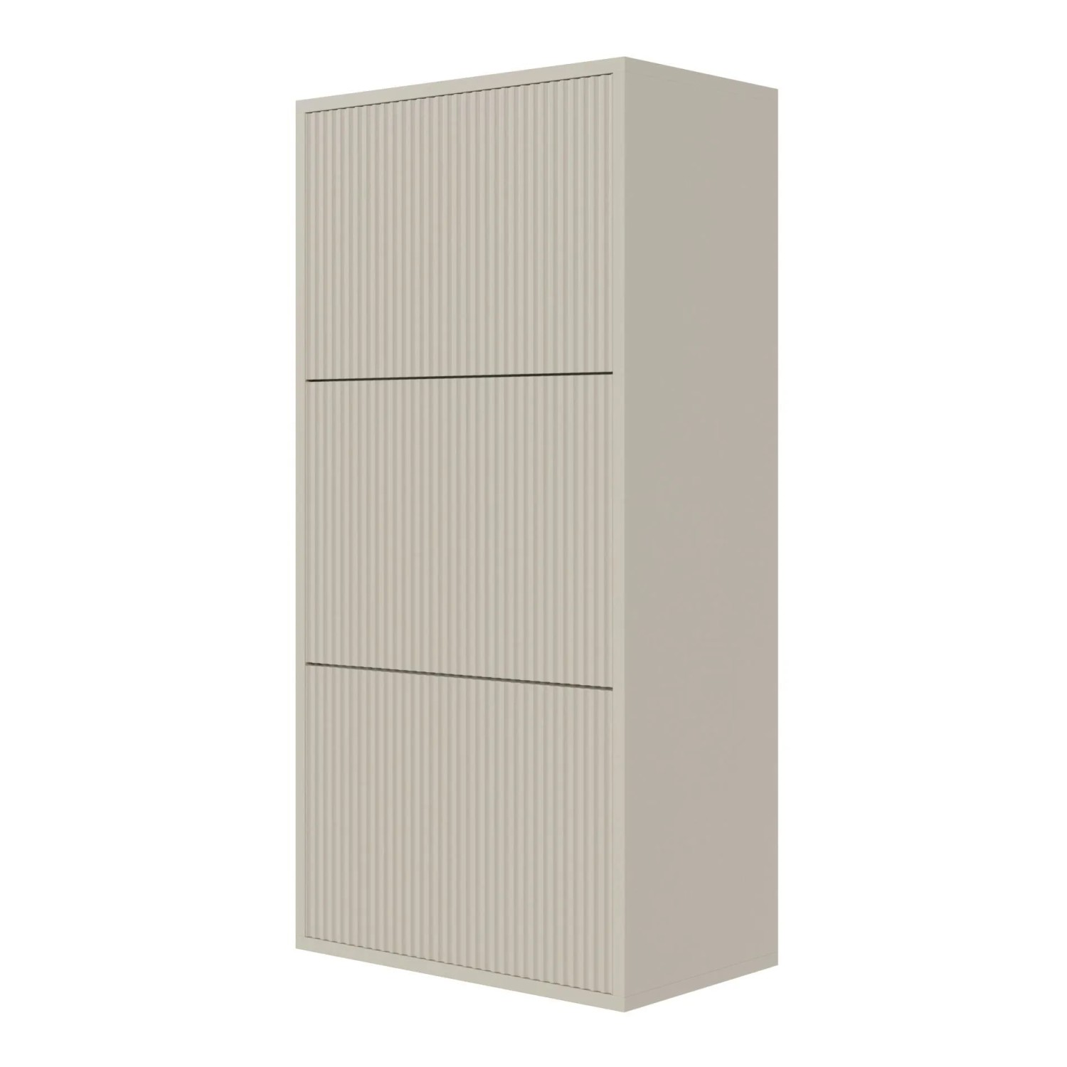 Selsey Schuhschrank Veldio Hängend mit Rillenfront Greige 50 cm