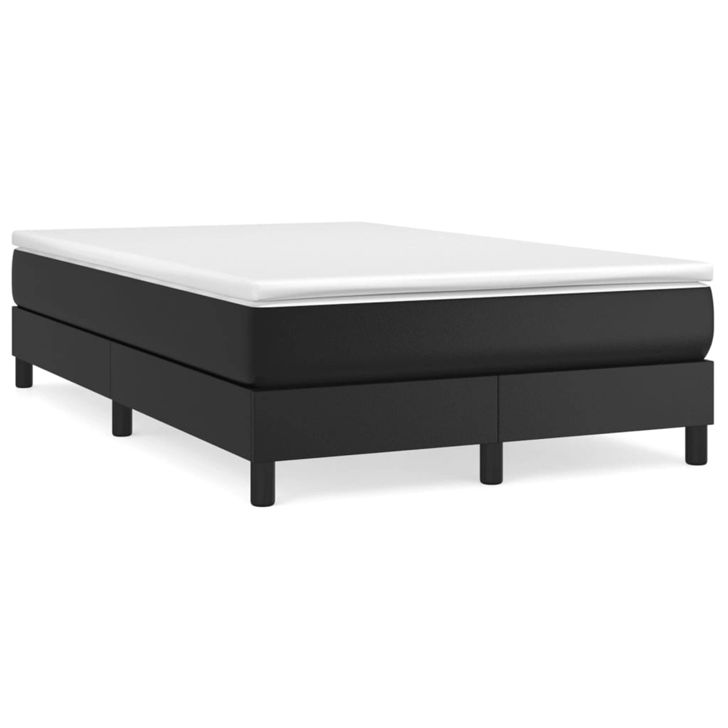 vidaXL Bettgestell Schwarz 120x200 cm Kunstleder 3120688 günstig online kaufen