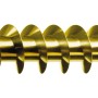 Goldene Spax Universalschraube 3x25 mm mit Senkkopf und PZ-Antrieb, 100 Stück.