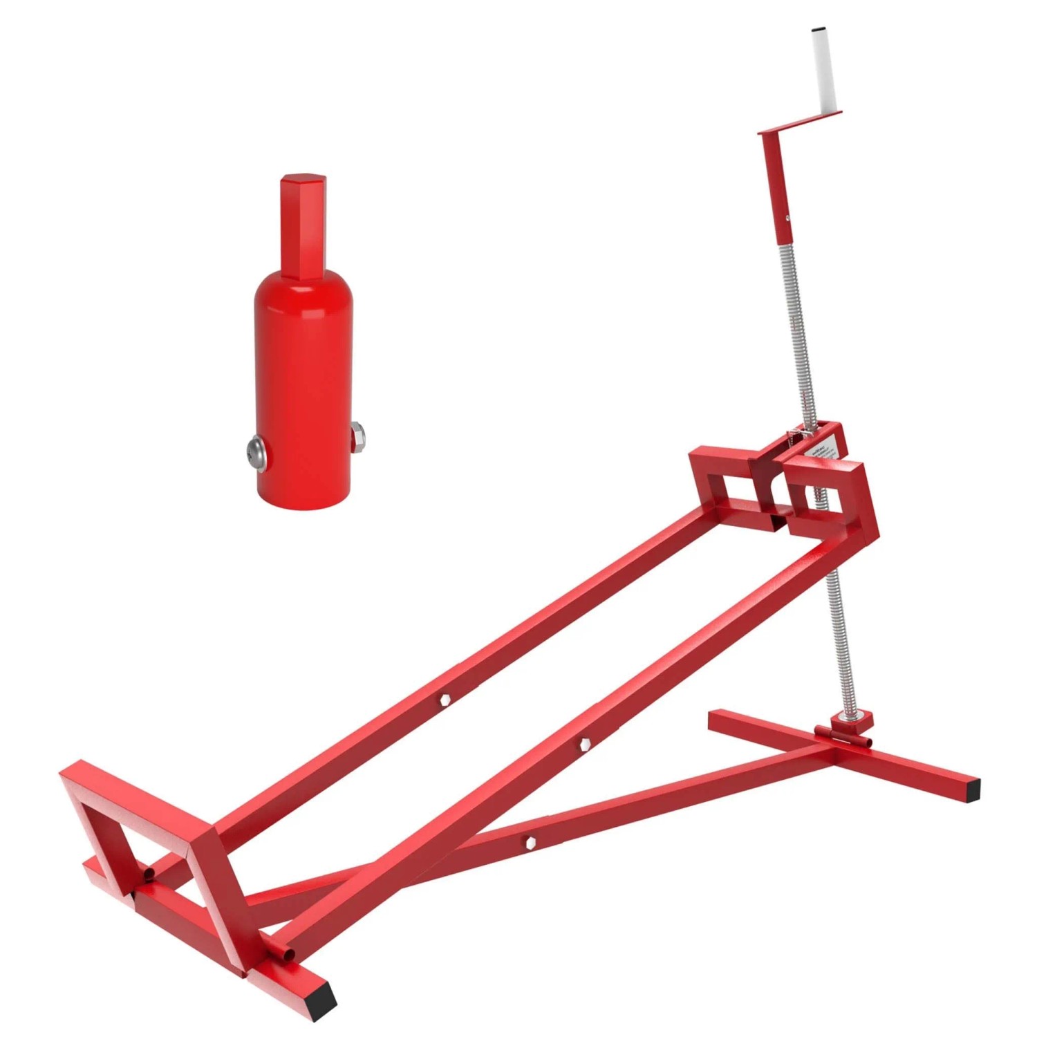 Wiltec Hebevorrichtung Aufsitzmäher 400kg inkl. Adapter Reinigungshilfe Rasentraktor