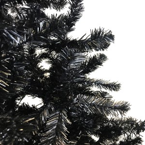 Mojawo Weihnachtsbaum Künstlicher Tannenbaum Christbaum 150 cm Schwarz inkl Ständer