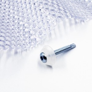 MK PC DIAMONDS Verzinkte Schrauben M5 x 40 mm Für Metall Mit Transparenter Dichtscheibe  50 Stück