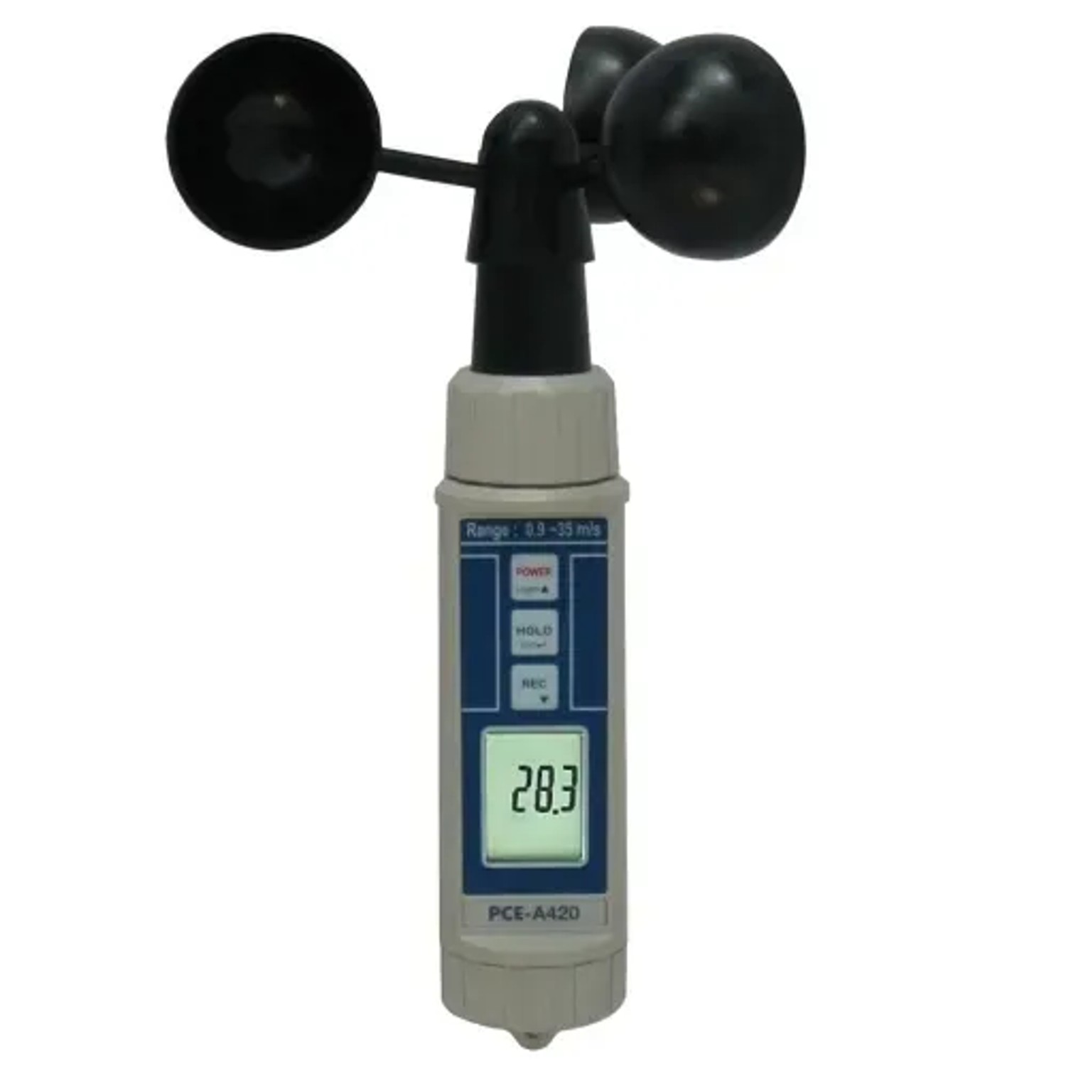 PCE Instruments A420 Anemometer: Handliches Windmessgerät mit digitaler Anzeige.