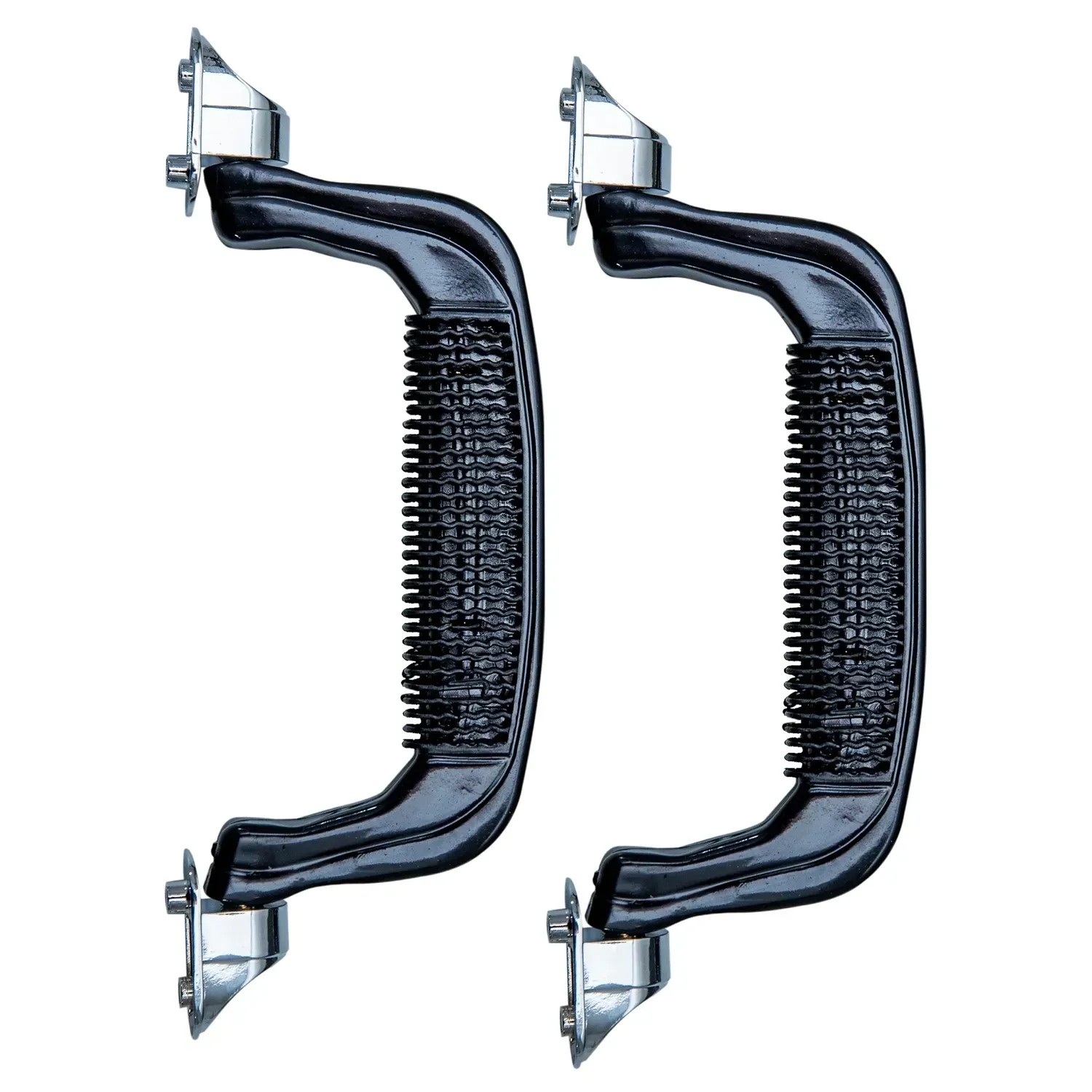 HMF 14972-02 Koffergriff 2er Set 19 x 7 cm Schwarz