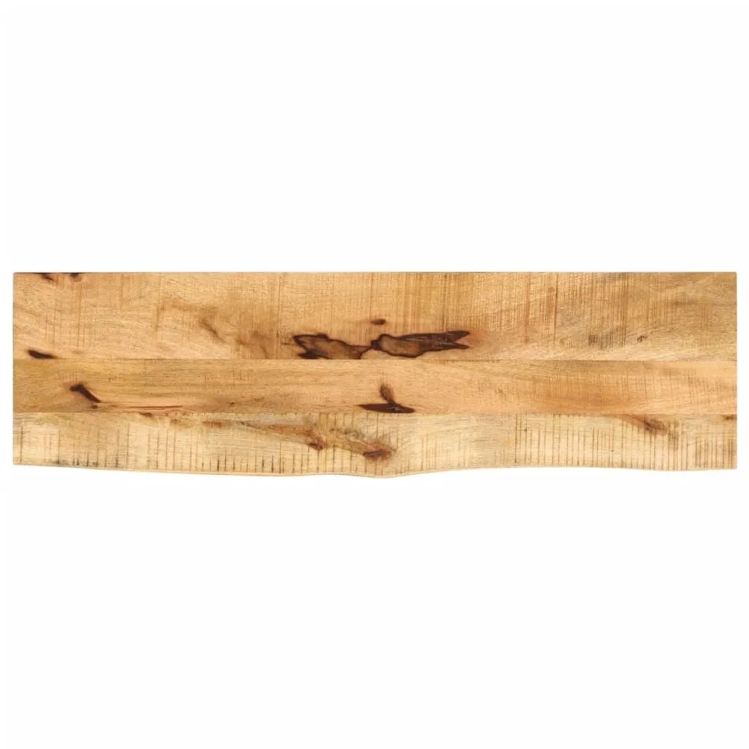 vidaXL Tischplatte 110x40x3,8 cm Baumkante Massivholz Raues Mangoholz 370397