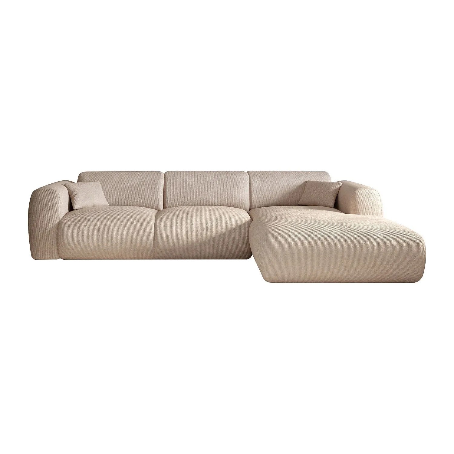 Vente-unique Sofa Ohne Schlafmöglichkeit Pogni Beige 280 cm