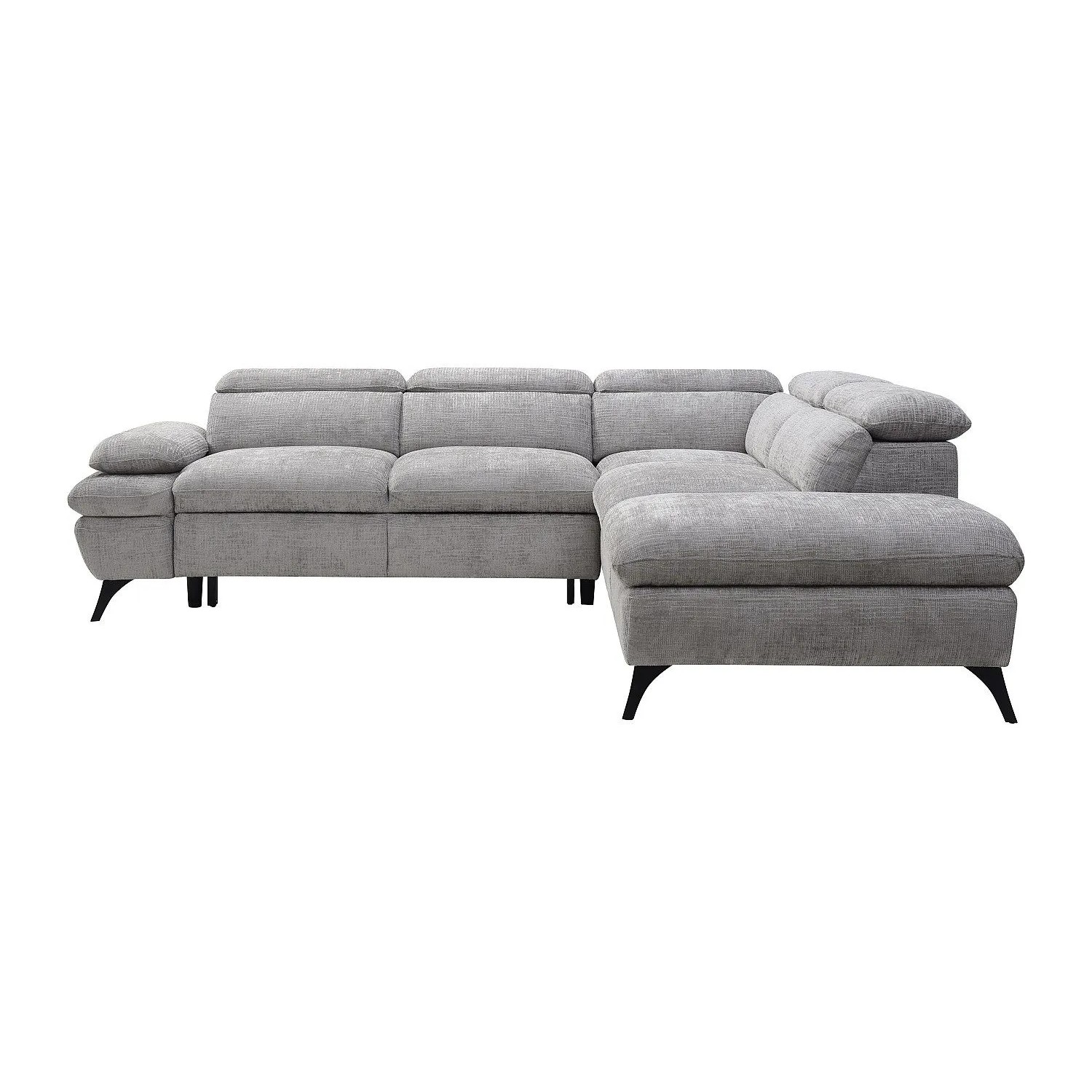 Vente-unique Schlafsofa Surdeli Grau 280 cm