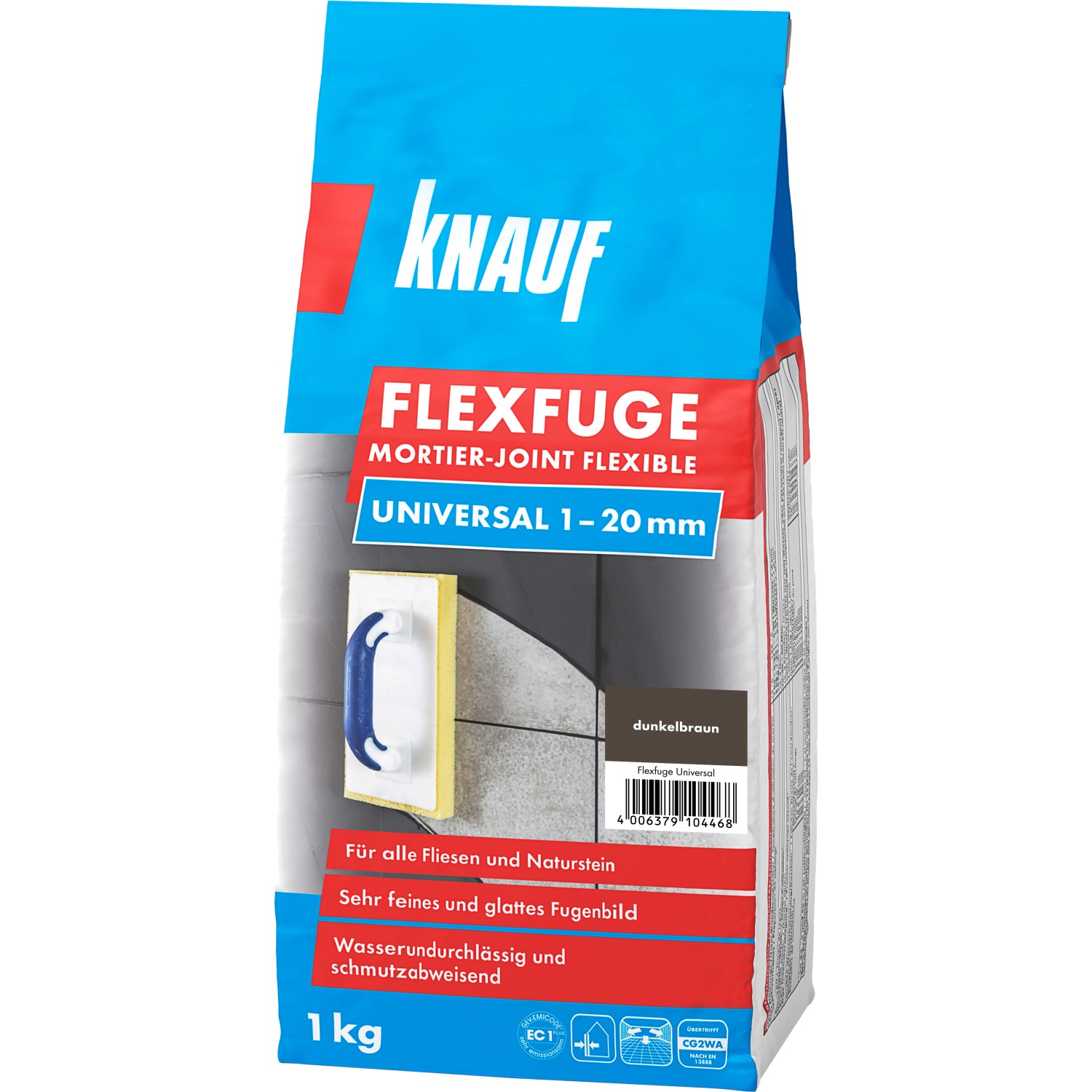 Knauf Flexfuge Universal Dunkelbraun 1 kg günstig online kaufen