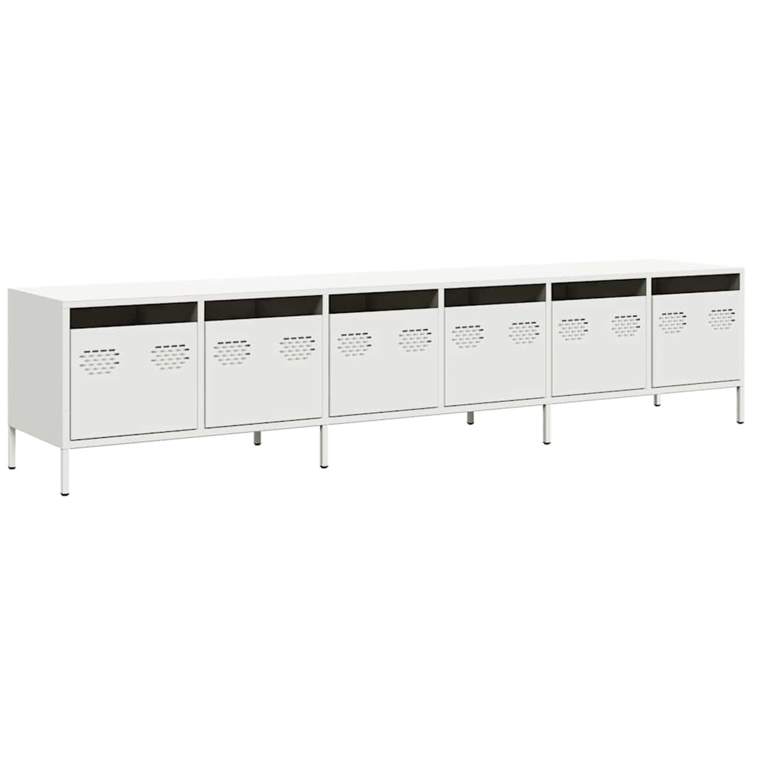 vidaXL TV-Schrank Weiß 202x39x43,5 cm Kaltgewalzter Stahl 3307154 günstig online kaufen