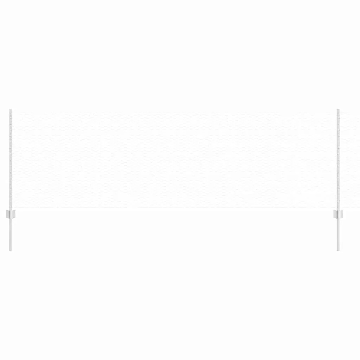 vidaXL Zaun mit Pfosten Silber 0,8 x 50 m Stahl 3337031 günstig online kaufen