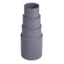 Bauheld Staubsaugeradapter, dunkelgrau, aus PVC-Gummi für Staubsauger Zubehör.