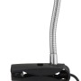 Briloner LED-Klemmleuchte in Nickel matt mit flexiblem Arm und GU10 Leuchtmittel.