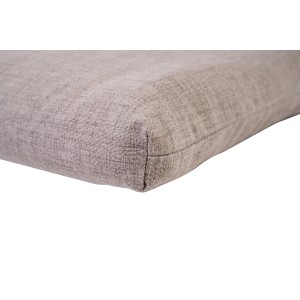 Detailaufnahme: Siena Garden Sesselauflage Comfort, 96x48x7 cm, Taupe. Kissen mit Baumwoll-Polyester-Bezug.
