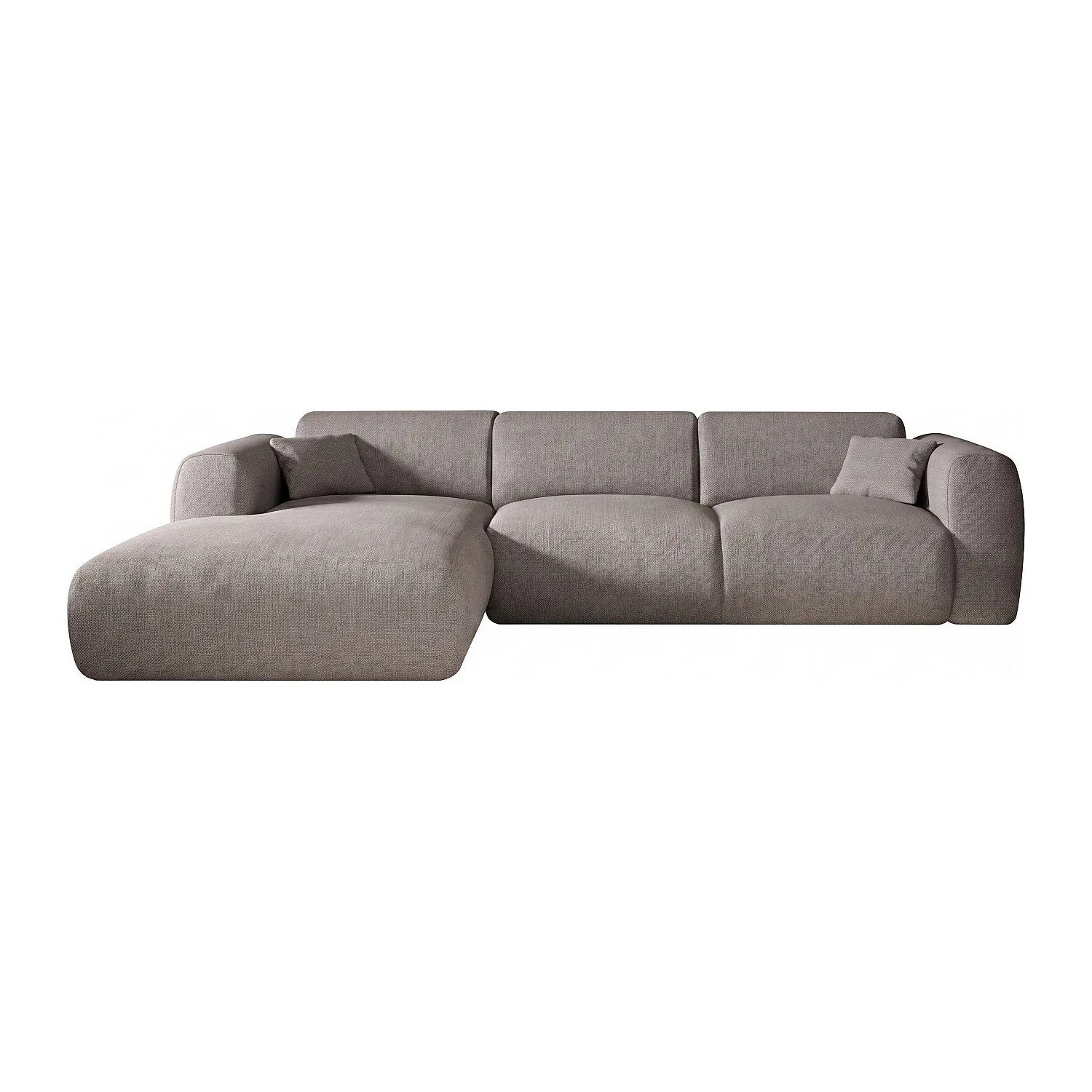 Vente-unique Sofa Ohne Schlafmöglichkeit Pogni Grau 280 cm