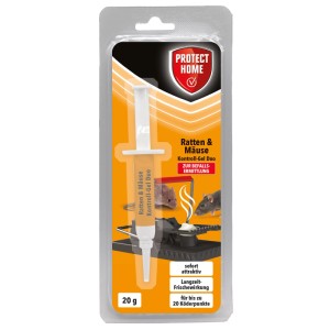 Protect Home Kontroll-Gel Duo für Ratten & Mäuse (20g) zur Befallsermittlung.