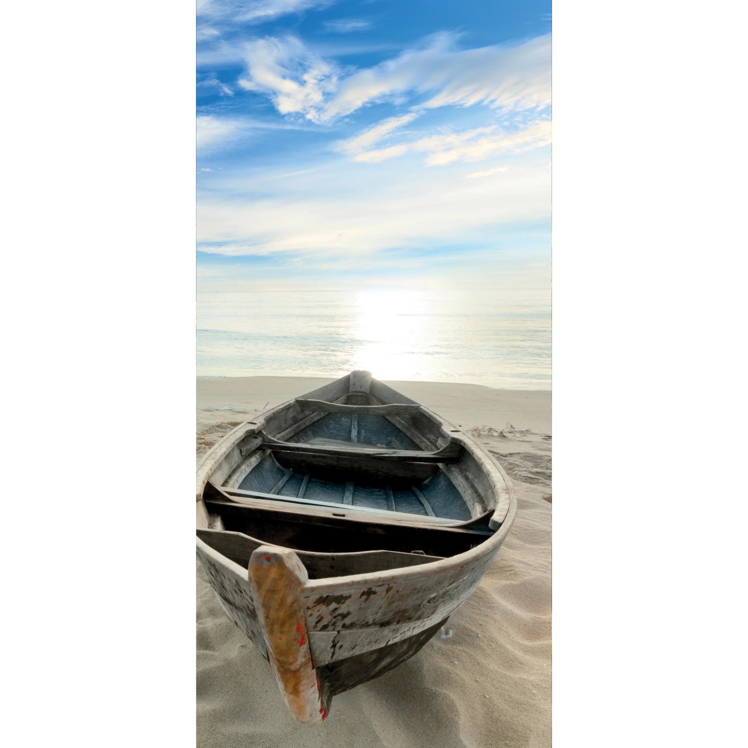 Schulte Duschrückwand mit Ruderboot am Strand Motiv, für Bad & Dusche