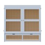 okwish Schrankbett 140x200cm mit Stauraumschubladen Wandbett Jugendzimmer Grau ohne Matratze_8