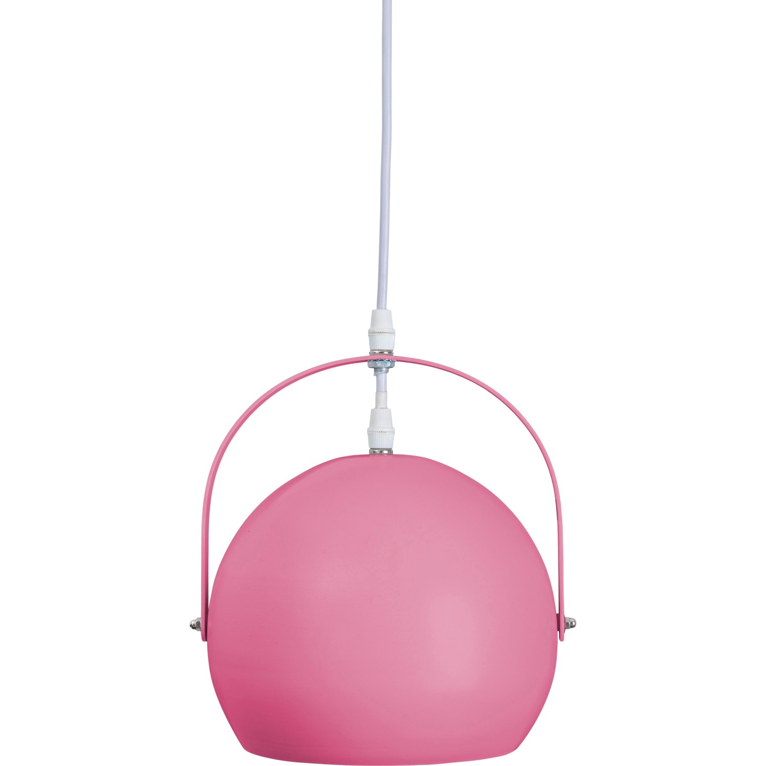 Pinke Näve Pendelleuchte Colorado, ca. 25 cm Durchmesser. Moderne Hängelampe für den Innenbereich.