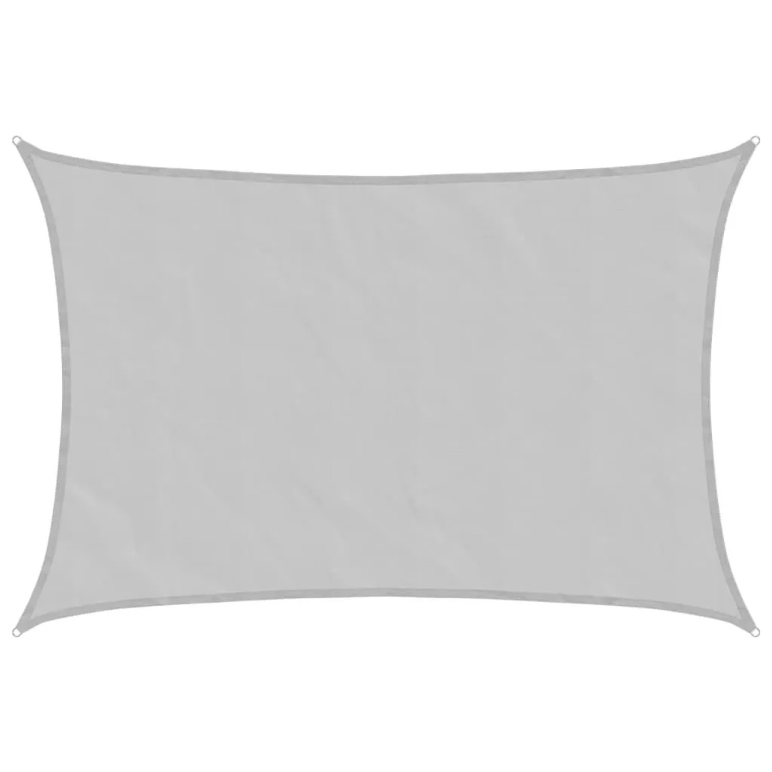 vidaXL Sonnensegel Hellgrau 4x3 m 100% Polyester Oxford 4000545