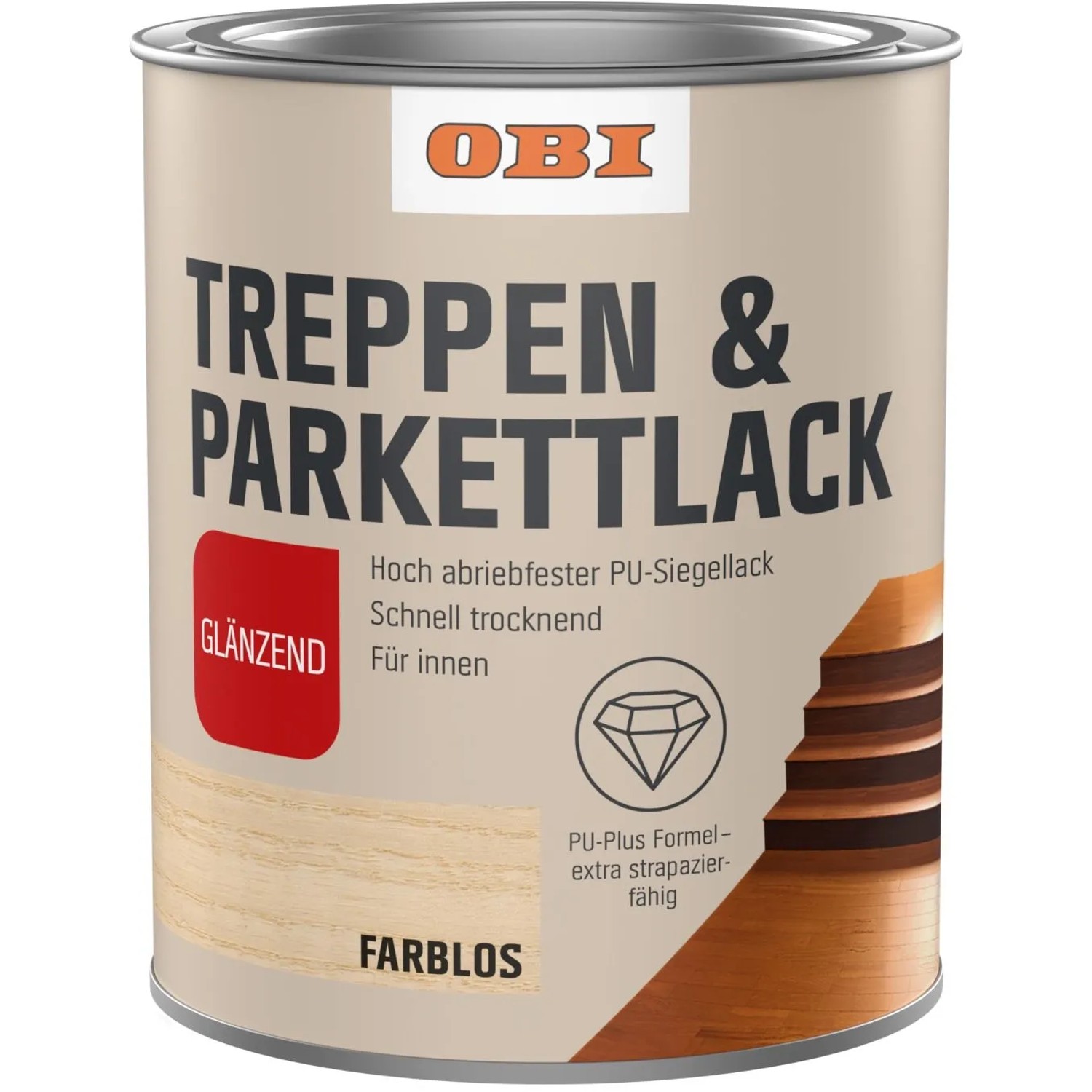 OBI Treppen- und Parkettversiegelung Transparent glänzend 750 ml günstig online kaufen