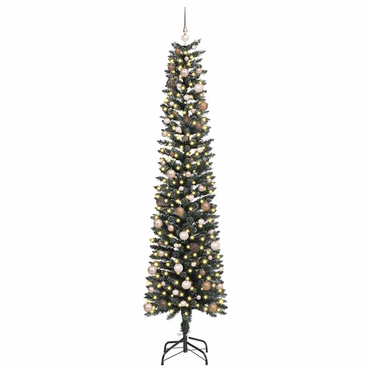vidaXL Künstlicher Weihnachtsbaum mit 300 LEDs Grün 58 x 58 x 240 cm 3395962