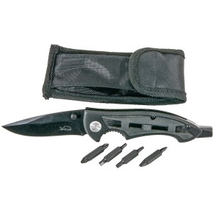 Westline Klappmesser Profi 29 cm mit Multitool, Tasche und Bits für Angeln und Outdoor.