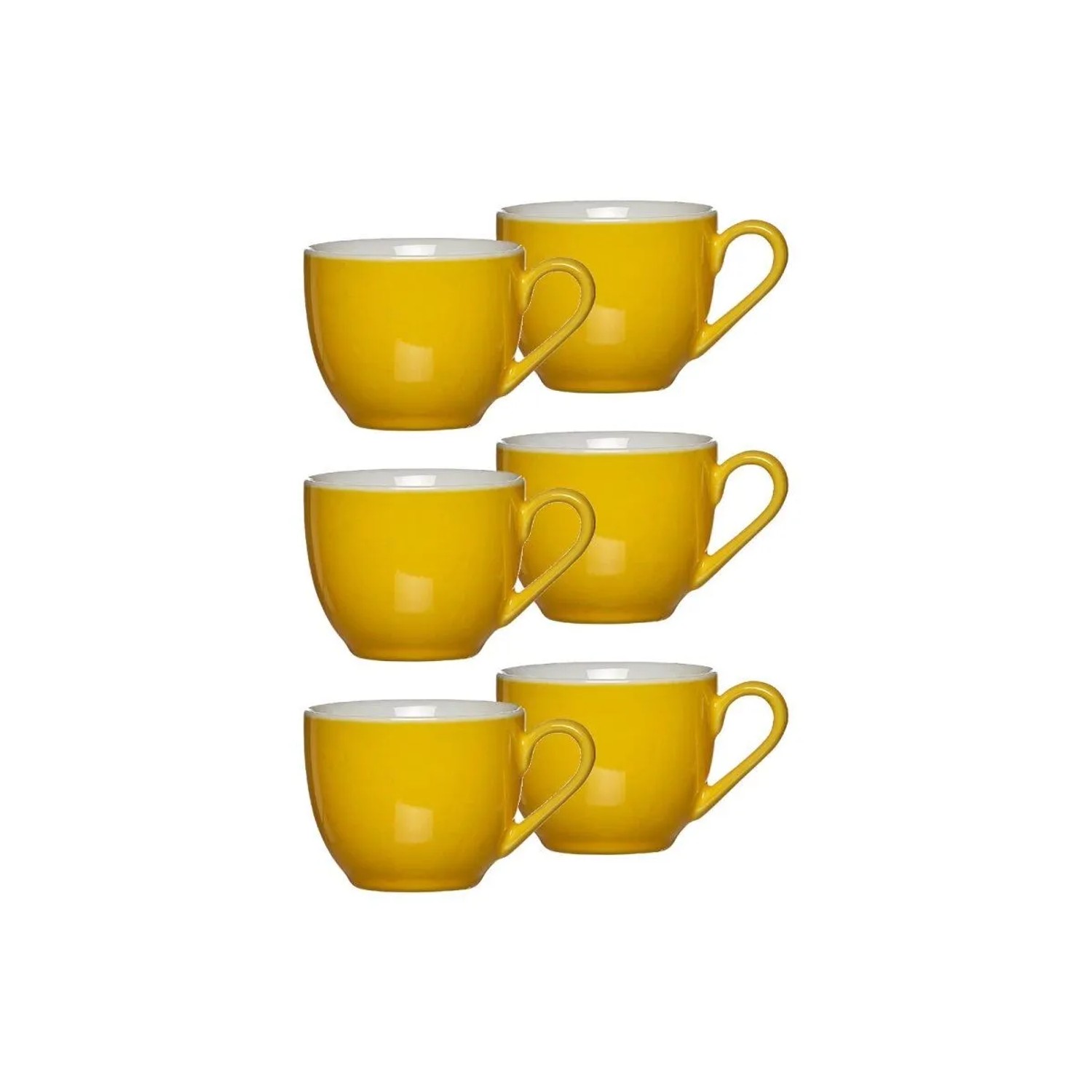 Ritzenhoff & Breker DOPPIO Espressotassen 80 ml 6er Set Gelb