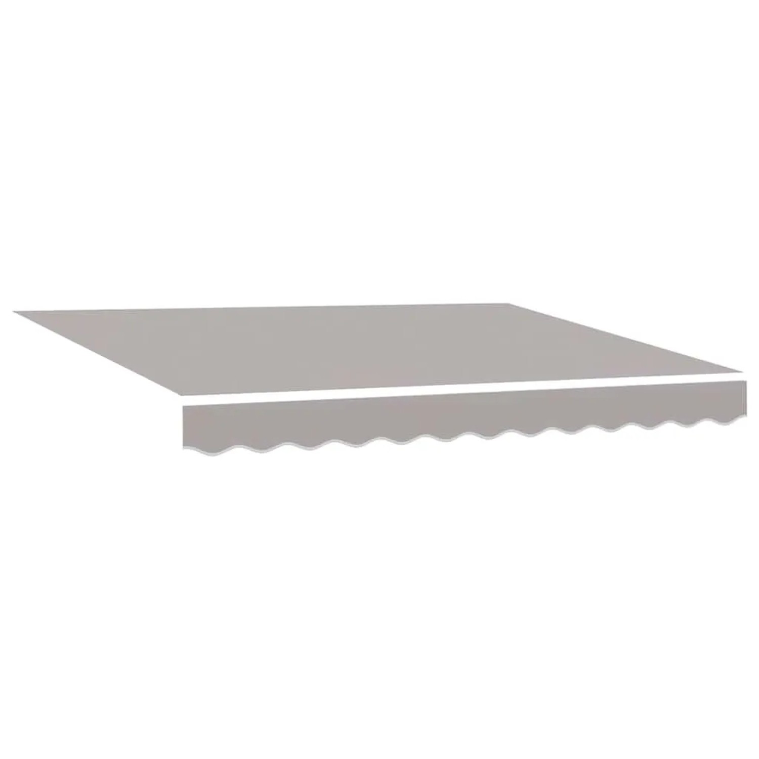 Furnicato Markisenersatzstoff Hellgrau 3 X 2 5 M Polyester