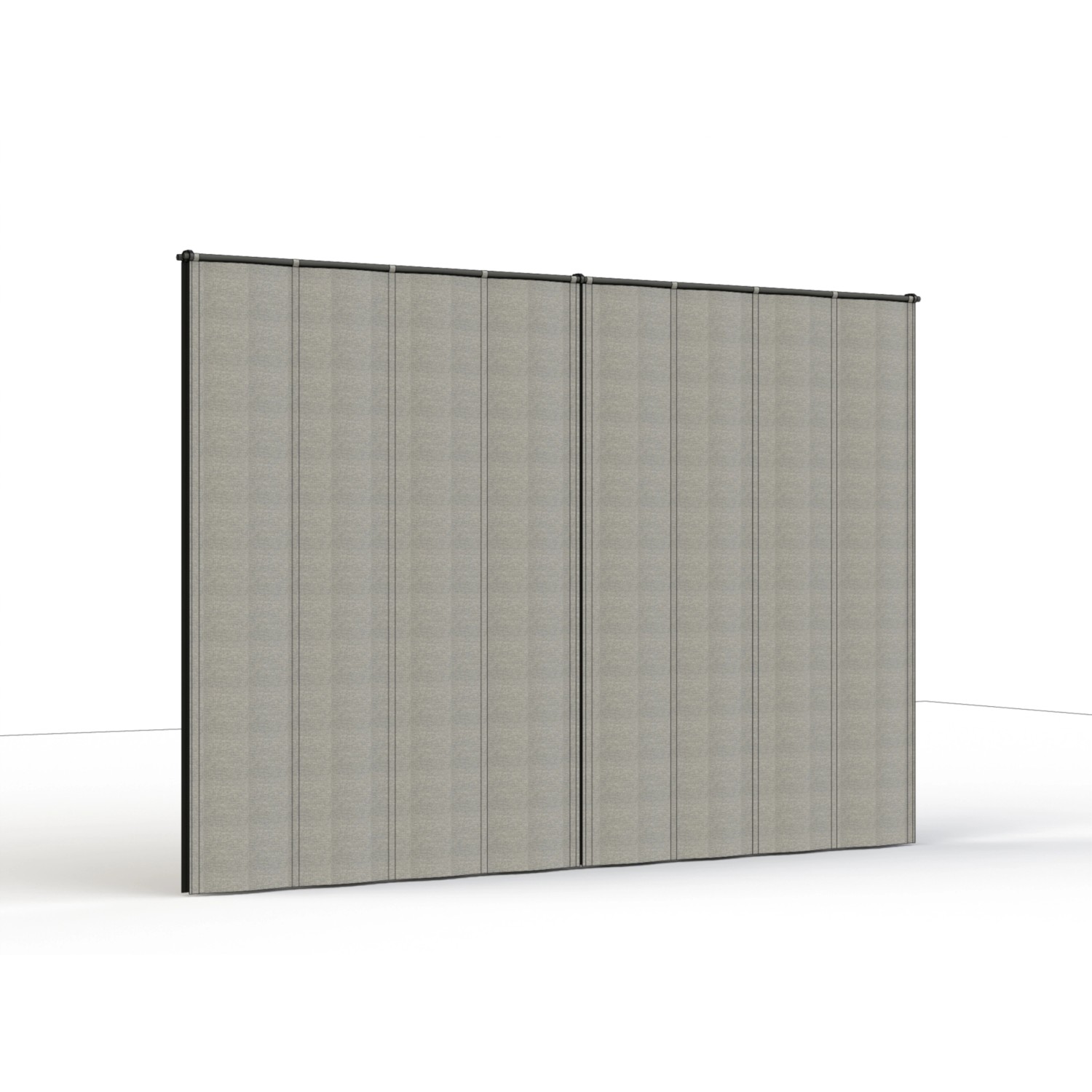 Siena Garden Seitenteile Silber-Grau für Schattenmanufaktur, 300x210 cm, Sicht- und Insektenschutz.