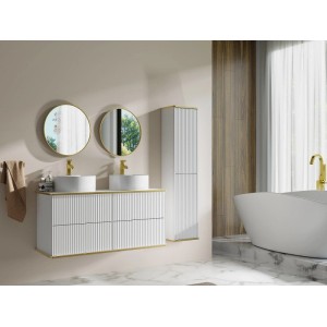 Vente-unique Badmöbel-Set Keliza Weiß 120 cm