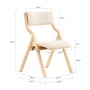 SoBuy Esszimmerstuhl Klappstuhl Küchenstuhl Polsterstuhl mit Lehne Beige FST40-W_5