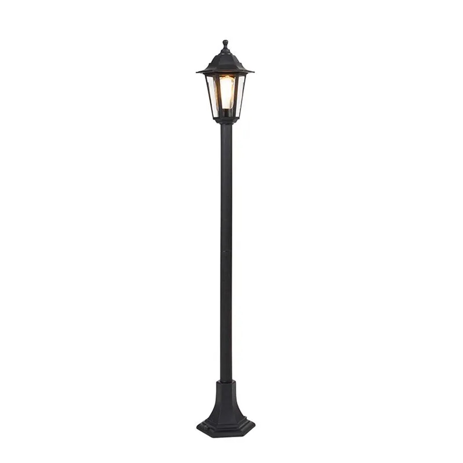 QAZQA Klassische Laterne Schwarz IP44 New Haven