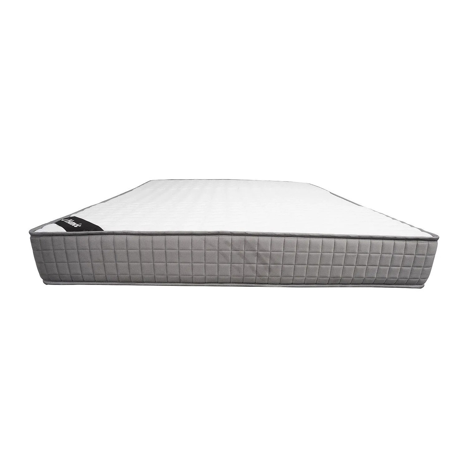 Vente-unique Standardmatratze Danevo Weiß  Silberfarben 190 cm