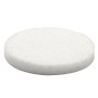 Weißer, runder Wagner Softfilz-Pad (Ø 22mm) aus dem 24-tlg. Set für Möbelgleiter & Oberflächenschutz.