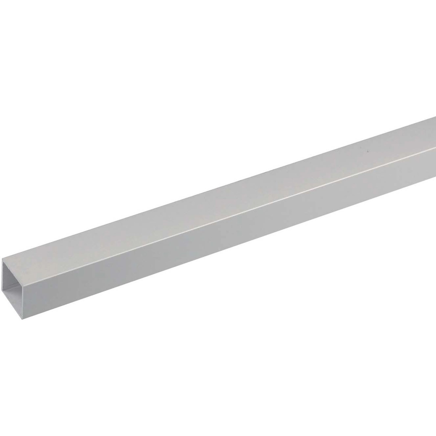 Vierkant-Profil Aluminium Silber Eloxiert 2,5 cm x 2,5 cm x 200 cm