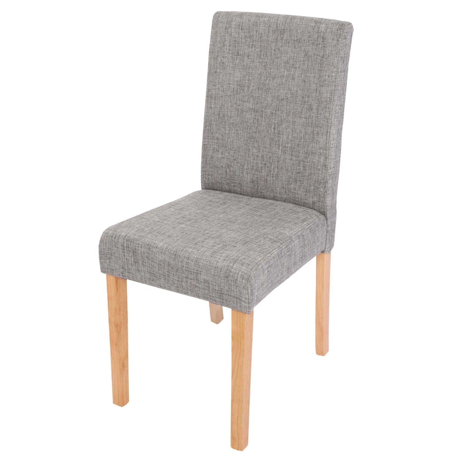 MCW Esszimmerstuhl Littau Stoff/Textil Grau Helle Beine günstig online kaufen