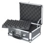 HMF 14411-02 Alu Transportkoffer Doppelseitig 31 x 26 x 15 cm Schwarz_3