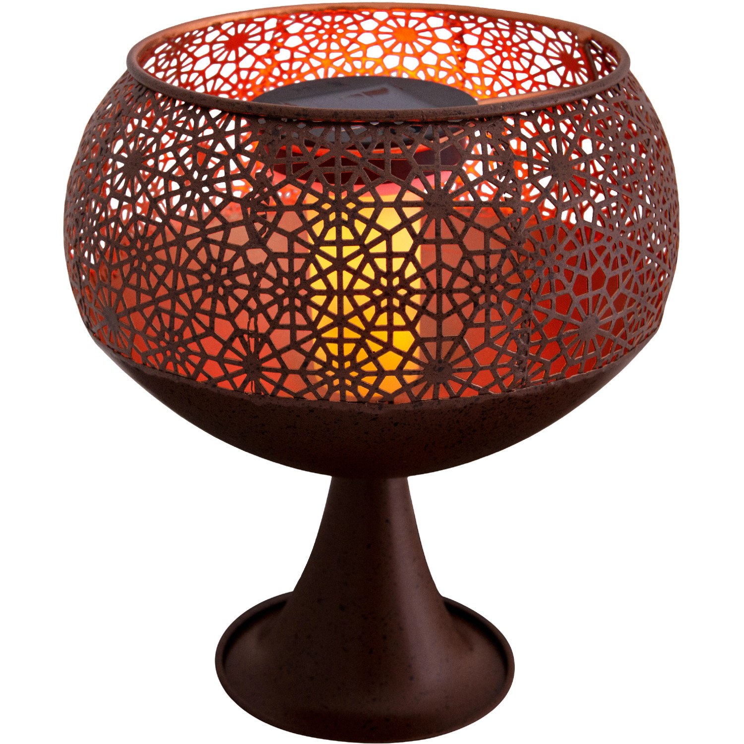 Näve LED-Solarleuchte mit Flammeneffekt, Deko-Leuchte für Garten und Terrasse.